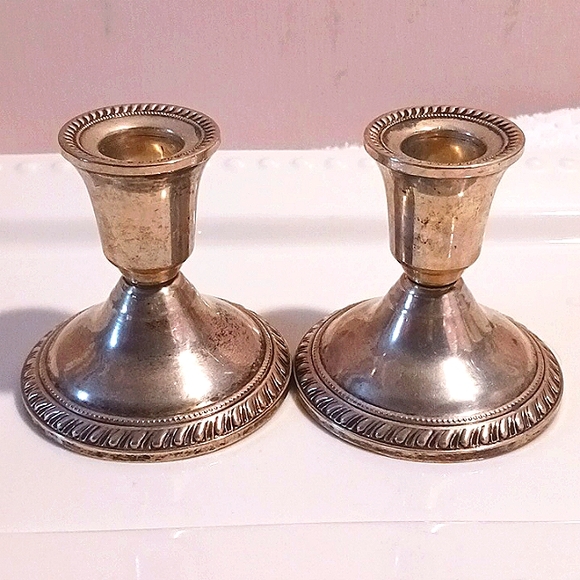 Gorgeous! Pair of Duchin Creations Sterling Silver Candlestic Holders ⚜️👑⚜️ - Picture 10 of 10